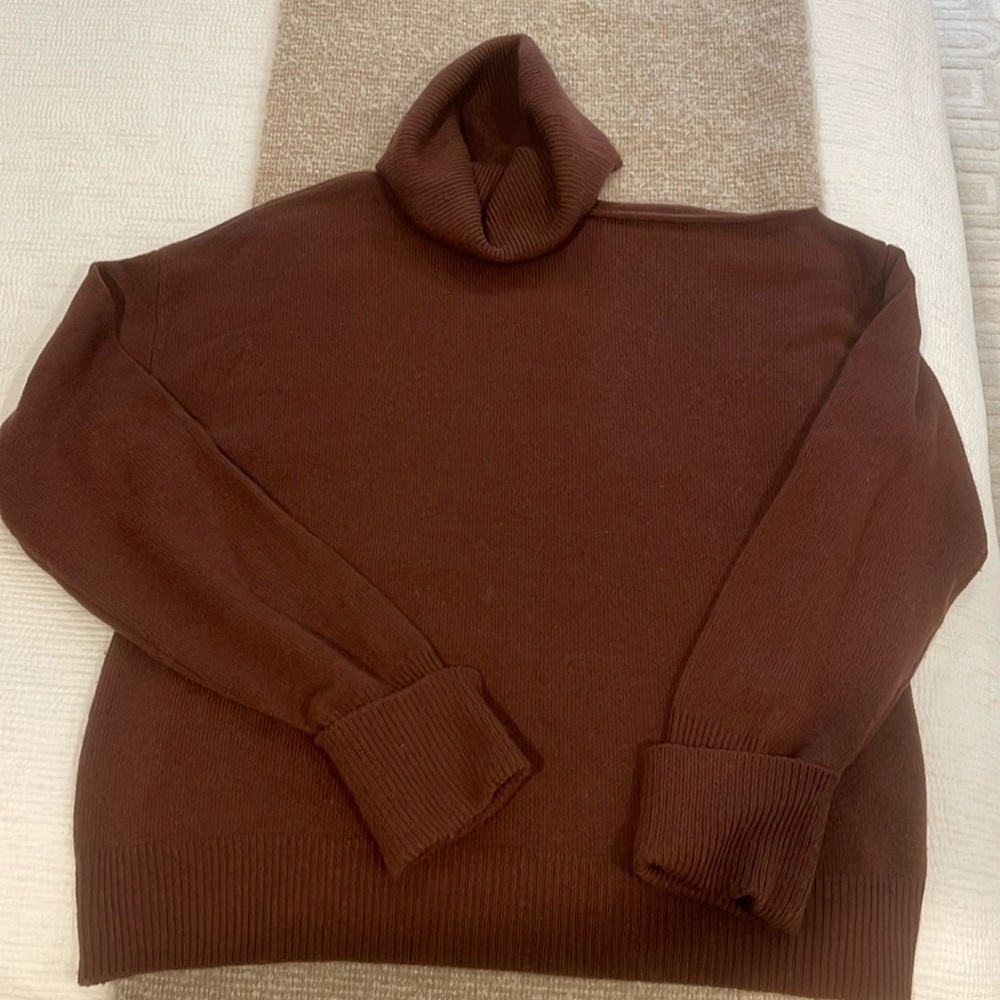 Paige Raundi Open sleeve Turtleneck Sweater